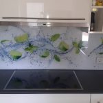 Küchenrückwand aus Glas